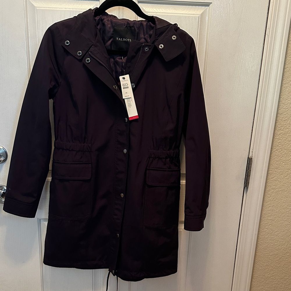 Talbots Women's Dark Purple Thinsulate Utility Jacket Size XS NWT